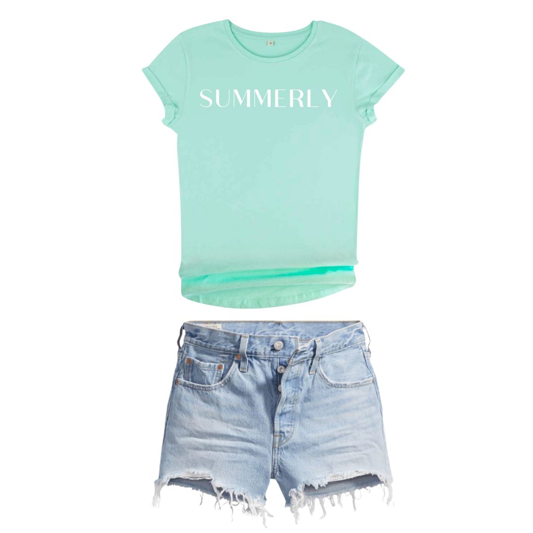 summer outfit with t shirt
