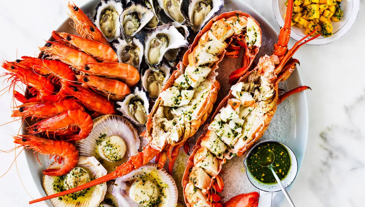seafood platter for Christmas Day